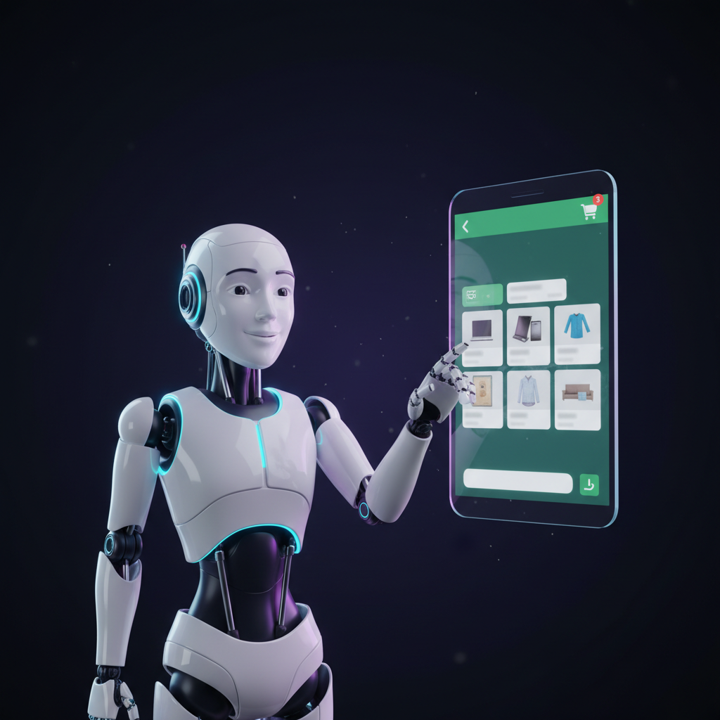 AI robot running a WhatsApp storefront